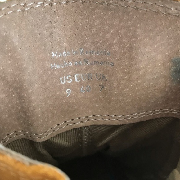 Aldo Carmel Leather Block Heel Ankle Booties Size 9 - Picture 10 of 13